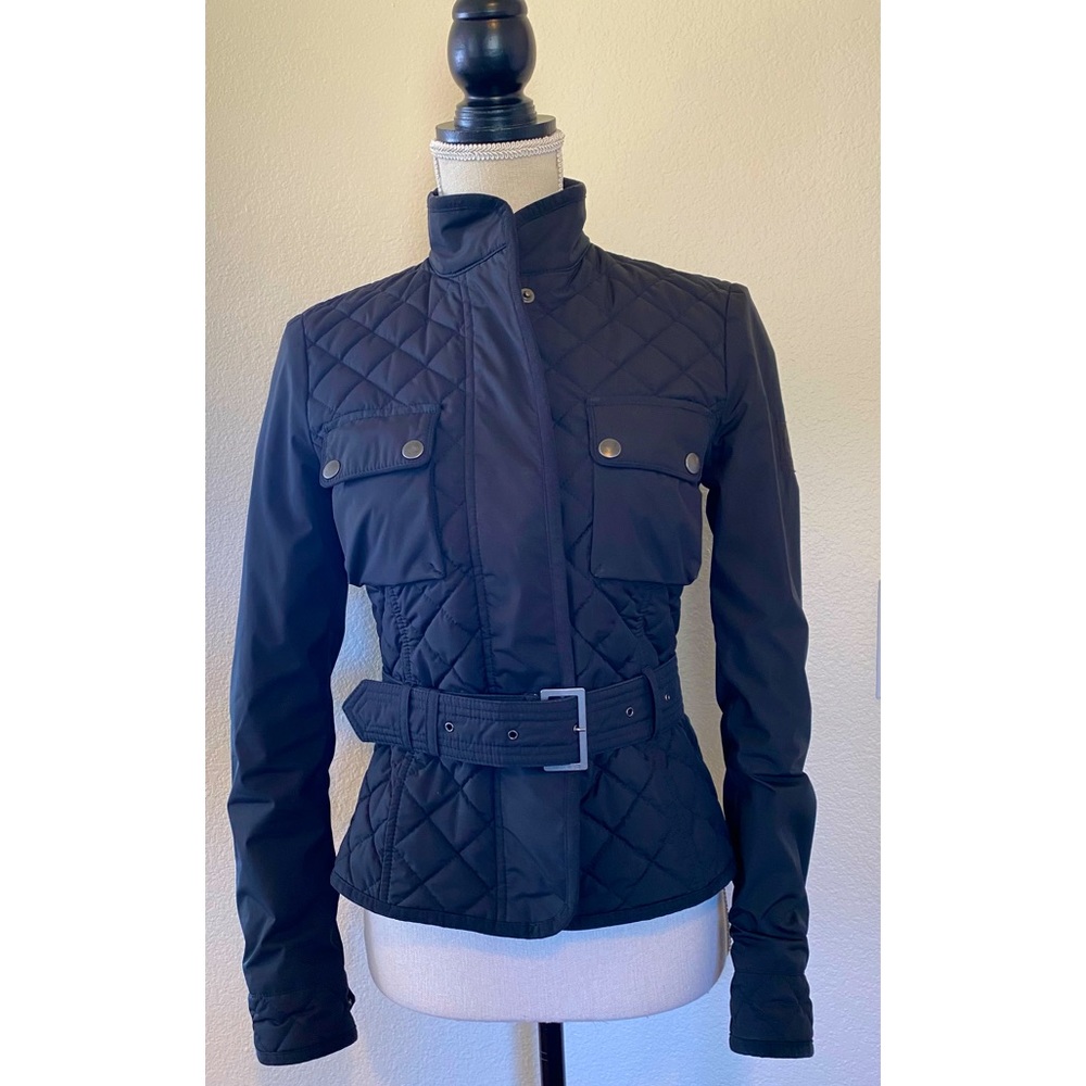 Women’s Belstaff quilted pattern belted waistcoat size 40